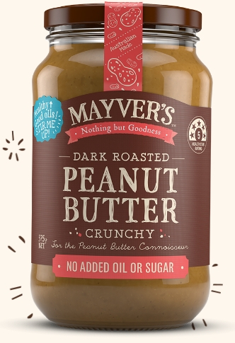 Mayver's - 澳洲 香烤粗粒花生醬 375克/樽