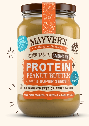 Mayver's - 澳洲 5種超級種子鬆脆花生醬 375克/樽