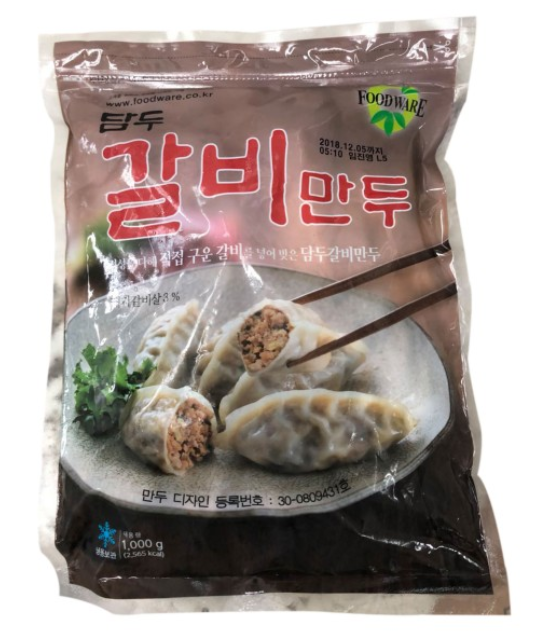 韓國 急凍牛小排餃子 1公斤/包