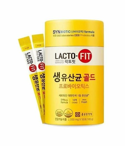 LACTO-FIT - 韓國 黃金版 腸胃健康 乳酸菌益生菌 2000毫克x50包/罐