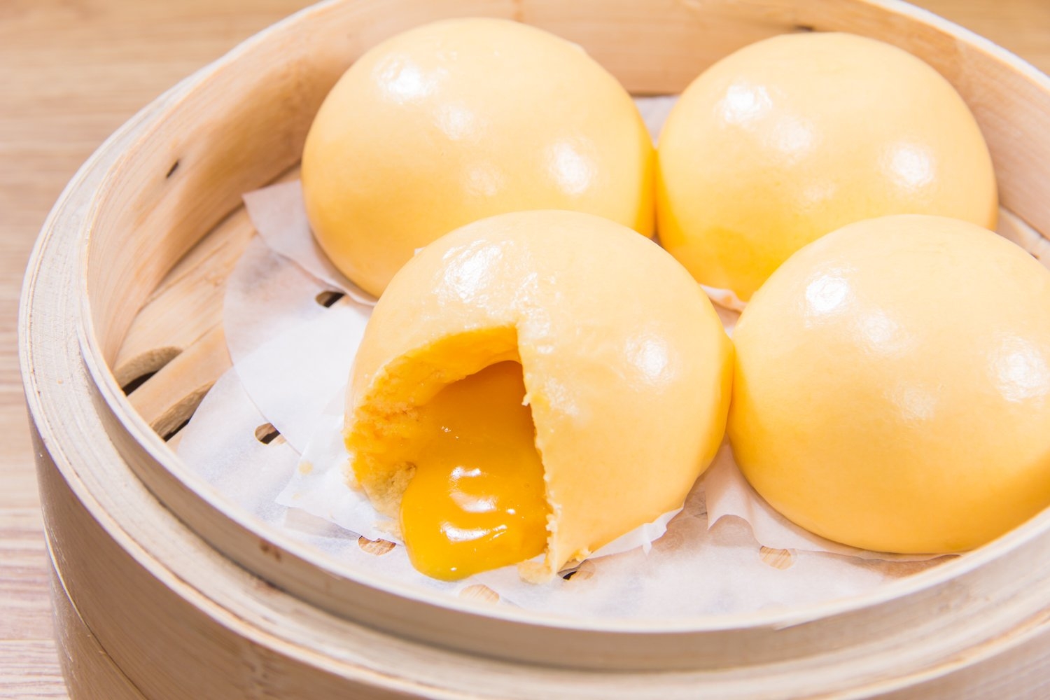 一品點心 - 流沙奶皇包 (黃皮) 6隻/盒